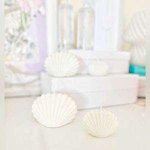 Large + mini Set of Shell Soy Candles
